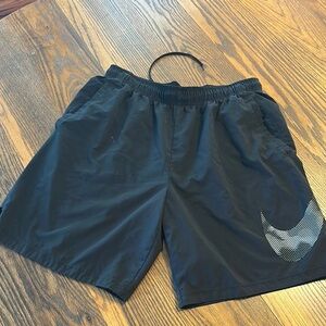 Nike Black Athletic Shorts Lightweight Performance